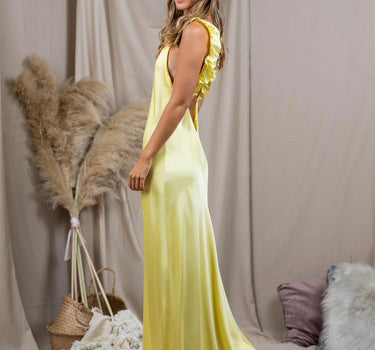 Ruffles Yellow Dress