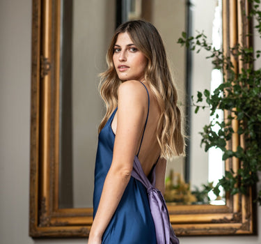 Vestido Colomba Azul/Lila