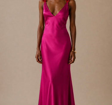 Ruffles Magenta/ Red Dress