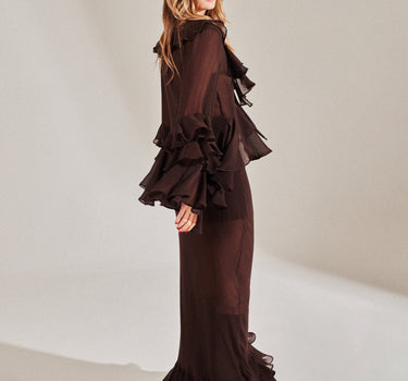 Mélodie Chocolate Skirt