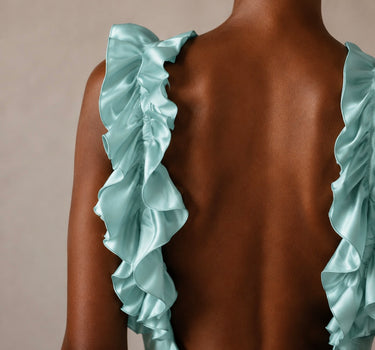 Ruffles Acqua Dress