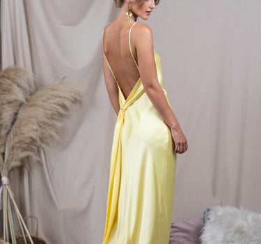 Vestido amarillo Colomba