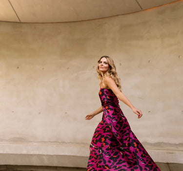 Animal Fuchsia Skirt