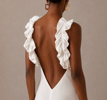 Ruffles Butter Wedding Dress