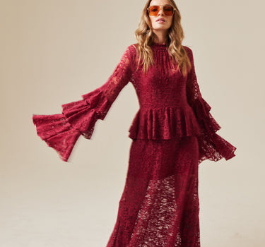 Vestido cereza Rêves d'Or