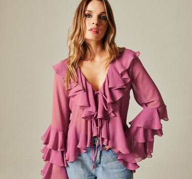 Blusa Mélodie Rose
