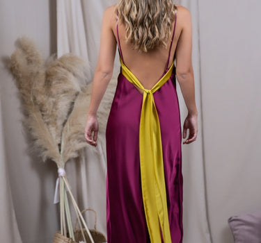 Colomba Cherry/Mustard Dress