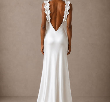 Ruffles Butter Wedding Dress
