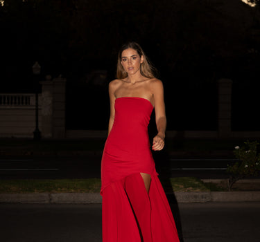 Vestido rojo de Cassia