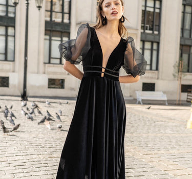 Vestido negro de Jeanne