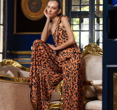 Cheetah Brown Pants Set