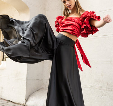 Pantalones negros Palazzo