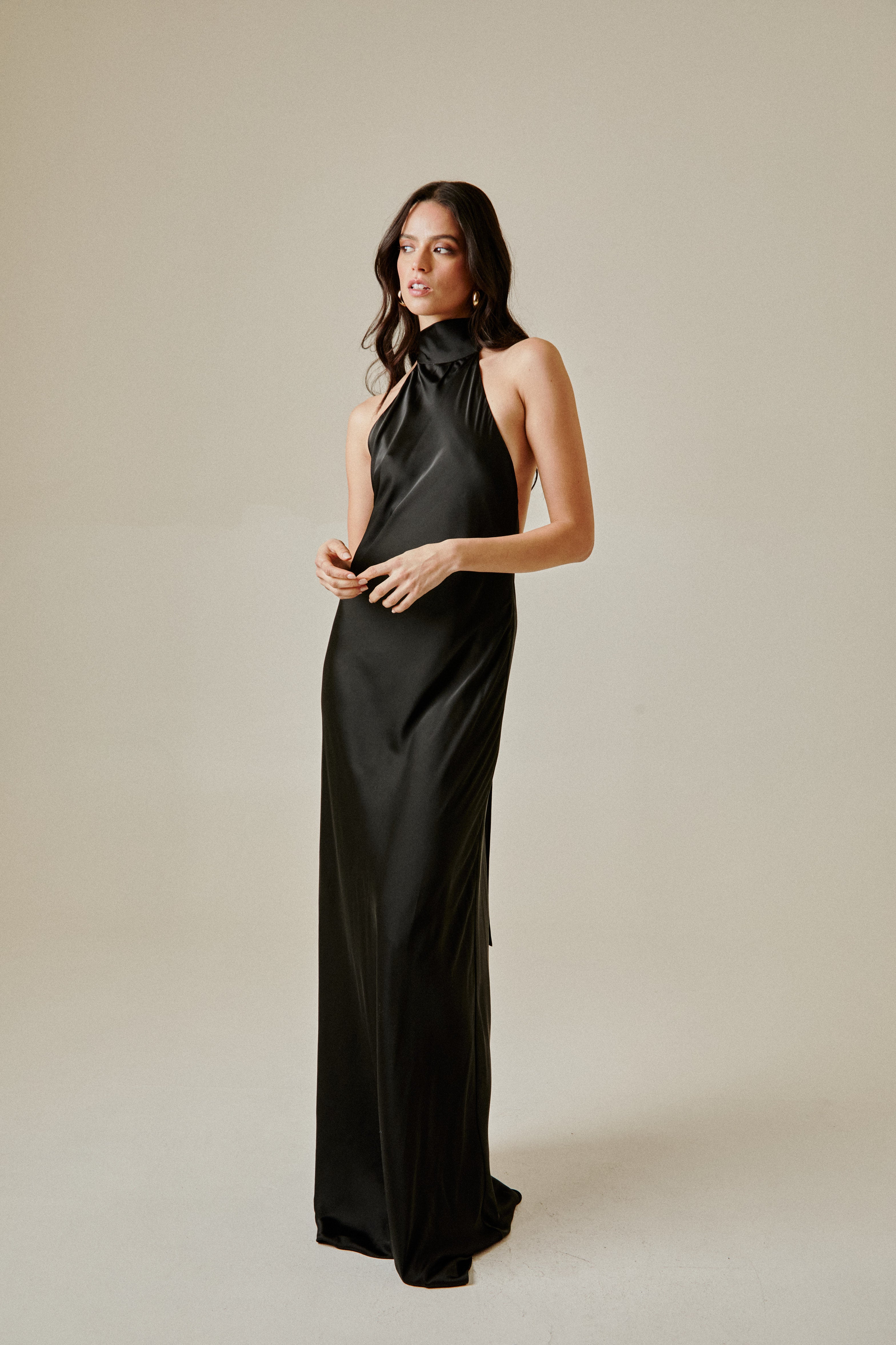 Halter Black Dress