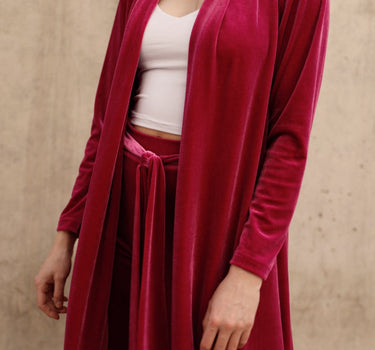 Velvet Fuchsia Pants