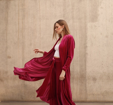 Velvet Fuchsia Pants
