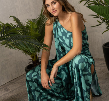 Animal Teal/ Emerald Green Pants