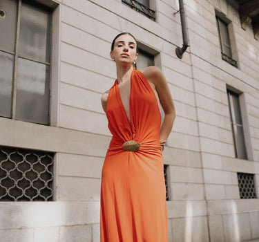 Goia Tangerine Dress