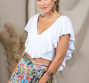 Ruffles White Top