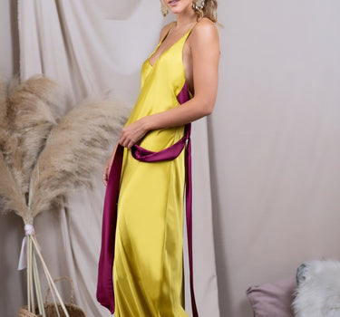 Colomba Mustard/Cherry Dress